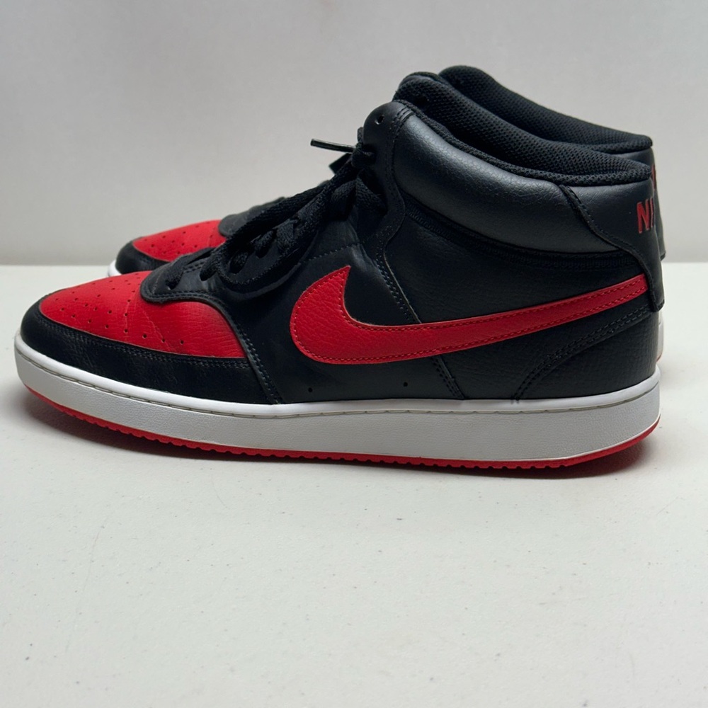 Nike Court Vision Mid DM8682-001 Black Red White Men’s 11  Retro Basketball